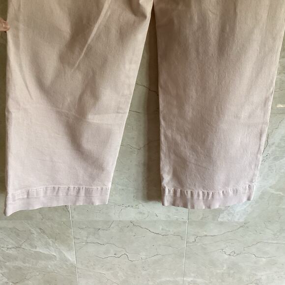 Marine Layer Bridget Crop Pants Size 10 Peach Whip Wide Leg Slim Fit Fall Preppy - Picture 8 of 12